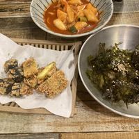 Tteokbokki set I believe is what it was called.   at Cow Tteokbokki  in Seoul