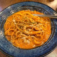 Vegan Rose tteokbokki at Cow Tteokbokki  in Seoul