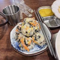 Gimbap Rice balls   at Cow Tteokbokki  in Seoul