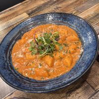 Rose tteokbokki   at Cow Tteokbokki  in Seoul