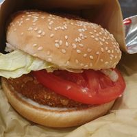 Veggie Burger at Goody's Burger House in Psathopirgos