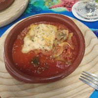 Lasaña vegana at El Cable Inglés in Almeria