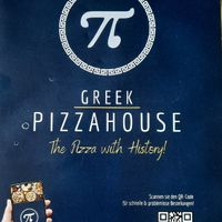 Flyer at Greek Pizza House in Erlangen