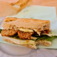 Tempeh Sandwich w/ wasabi mayo at Sakura in Berlin