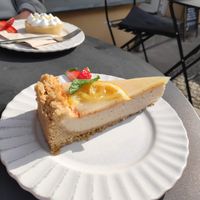 Lemon cheesecake at Sakura in Berlin