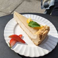 Vegan cheese cake - yum! at Sakura in Berlin