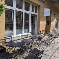 Outdoor seating at Sakura in Berlin