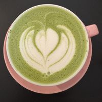 Matcha latte with oat —recommend!  at Sakura in Berlin