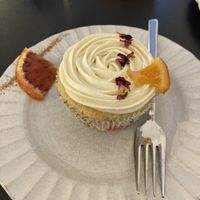 Rose & blood orange cupcake  at Sakura in Berlin