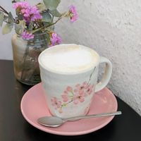 Vegan Sakura Latte at Sakura in Berlin
