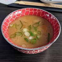 Miso soup at Yokoso in Luxembourg City