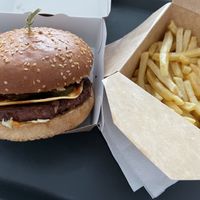 The mad bean-burger at VegEatUp in Cluj-napoca