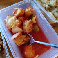 Sweet and sour chicken (Apr 2022) at Wawin Vegan Chinese in York