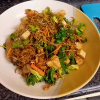 "Rehash" of previous with some brocc & kale 🥦🥬 at Wawin Vegan Chinese in York