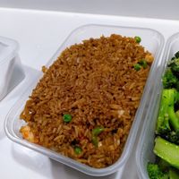 King prawn fried rice at Wawin Vegan Chinese in York