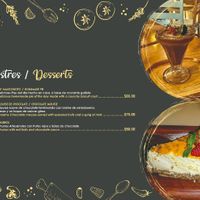 Dessert Menu at Maleconcito Gourmet in Rio Lagartos