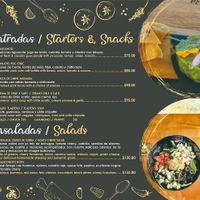 Starters and Salads at Maleconcito Gourmet in Rio Lagartos