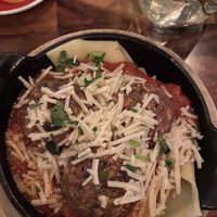 Vegan meatballs with pasta at That Meetball Place in Farmingdale