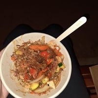 Vegetable Noodles with tofu. Asked for no egg at Ayers Wok in Yulara