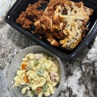 Lasagna and macaroni salad  at The Mindful Table in Perrysburg