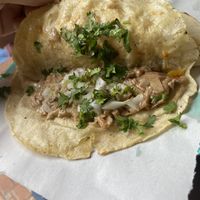 Carnitas at Los Muchitos Comida Vegana in Oaxaca