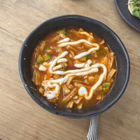 Soup  at Los Muchitos Comida Vegana in Oaxaca