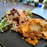 Lasagna vegana. at Los Muchitos Comida Vegana in Oaxaca