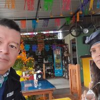 Veganos felices at Los Muchitos Comida Vegana in Oaxaca