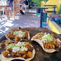 Plat principal du menu du jour  at Los Muchitos Comida Vegana in Oaxaca