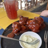 BBQ Cauliflower   at Los Muchitos Comida Vegana in Oaxaca