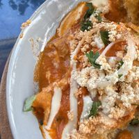 Entomatadas   at Los Muchitos Comida Vegana in Oaxaca