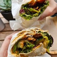 Mexican & Vegan Chicken Wrap at Make in Dusseldorf