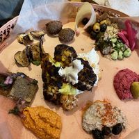 Vegan platter to share  at Za'atar in Utrecht