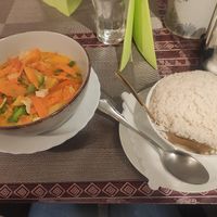 Gelbes Thai Curry mit Tofu at Sukothai in Klagenfurt