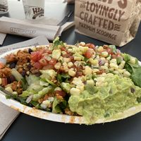 Salad bowl with tofu  at Chipotle in Jackson