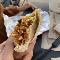 Burrito with tofu at Chipotle in Jackson