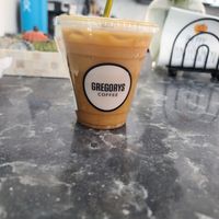 Smashing Pumpkin Coffee with Oat Milk at Gregory's Coffee - New Jersey Ave in Washington