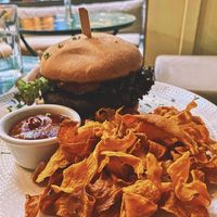 Teriyaki burger at Avocado in Athens