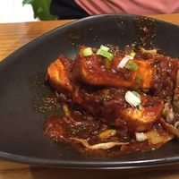 spicy tofu starter at Avocado in Athens