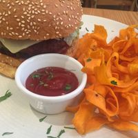 Delicious 'Avocado Burger' at Avocado in Athens