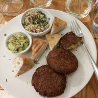 Falafel dish at Avocado in Athens