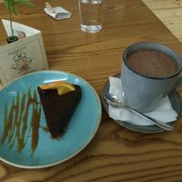 Raw chocolate and avocado pie at Avocado in Athens