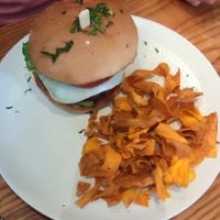 Avocado's burger (not made of avocado) at Avocado in Athens