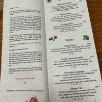 Menükarte   at Avocado in Athens
