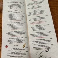 Menükarte   at Avocado in Athens