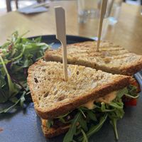 Louisiana tempeh sandwich   at Avocado in Athens