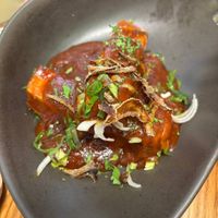 Crispy tofu at Avocado in Athens