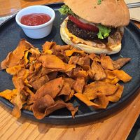 Protein Burger at Avocado in Athens