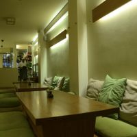 Upstairs seating area at Avocado in Athens