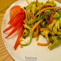 The 'Om Shanti' mixed veg curry with coconut milk! The flavors where subtle but the veggies very crunchy and fresh! at Avocado in Athens